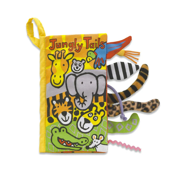 JELLYCAT Fabric Activity Book JUNGLY TAILS