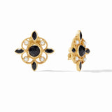 Monaco Clip Obsidian Black Earring