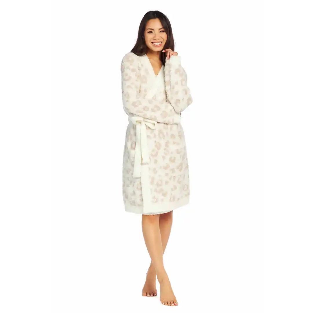 Mud Pie Leopard Chenille Robe Genevieve Bond Gifts