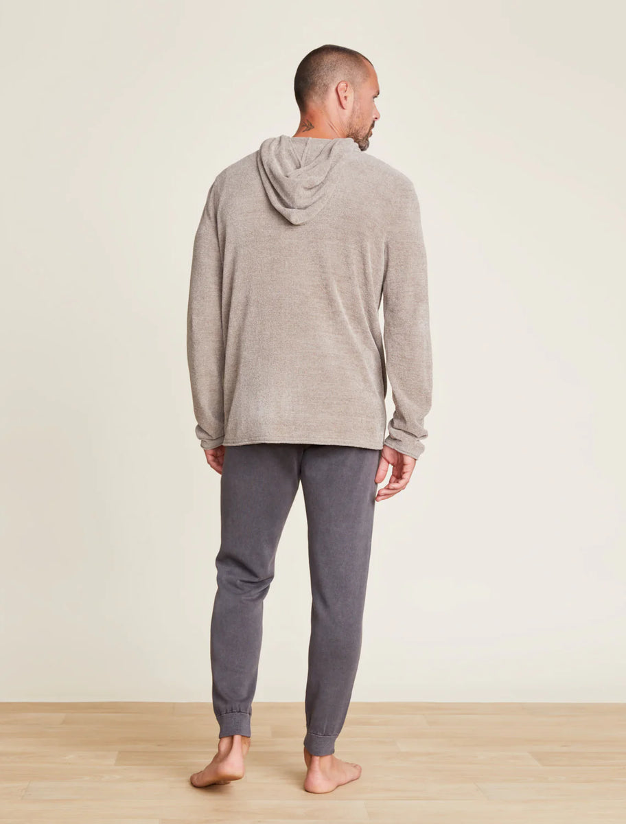 トップス BAREFOOT DREAMS PILE ZIP UP HOODIE Barefoot Dreams CozyChic Men's Zip Up Hoodie, Long Sleeve