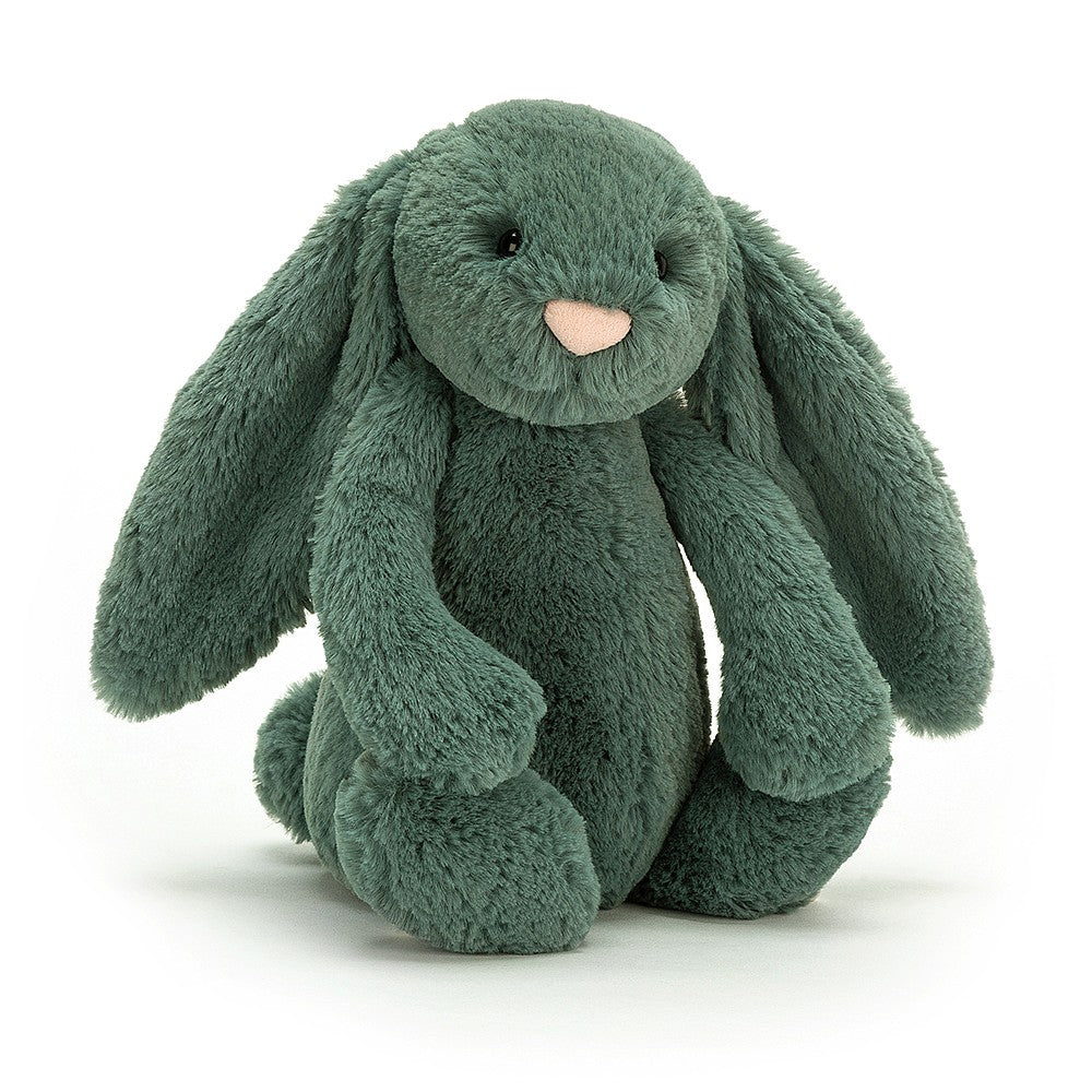 コンのお家 廃盤品 ジェリーキャット Forest Bunny JellyCat Bashful Bunny Medium FOREST – Genevieve Bond Gifts