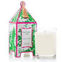 Citron du Sud Classic Toile Pagoda Box Candle