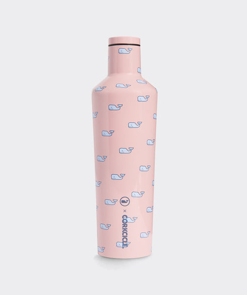 Corkcicle x Vineyard Vines 25oz Pink Whales Sports Canteen