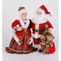 Karen Didion Lighted SANTA & MRS. GIFTS ~ Sale!