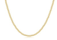 E Newton 15" Classic Choker Necklace - 3mm Gold Bead