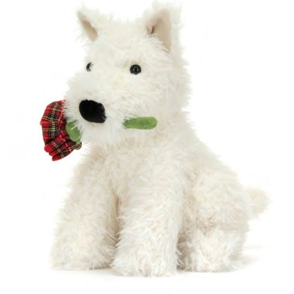 JellyCat Munro Scottie Dog LOVE YOU Rose