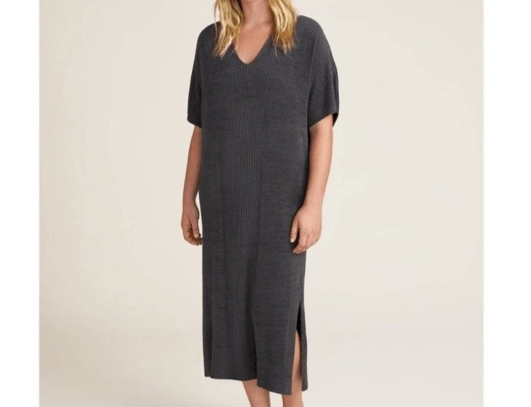 Barefoot Dreams Cozy Terry Caftan Carbon L