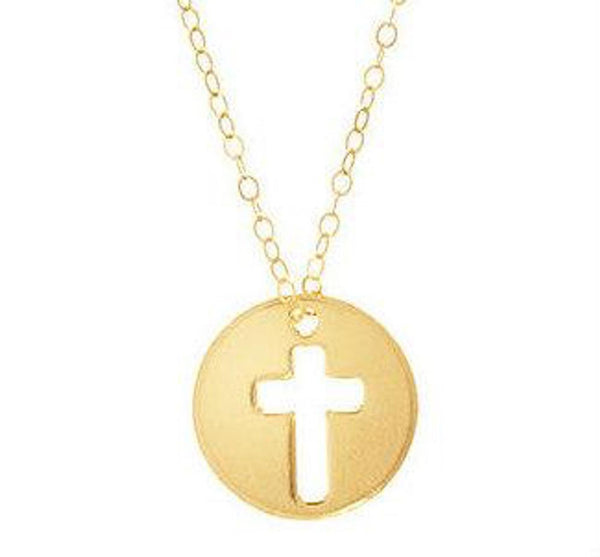E Newton 16" Blessed Cross Charm Necklace