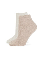 Barefoot Dreams CozyChic® Youth Socks in Heathered Indigo / White