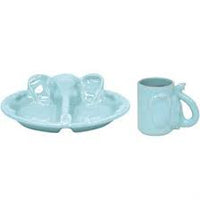 Casafina Infant Plate & Cup Set BLUE ELEPHANT