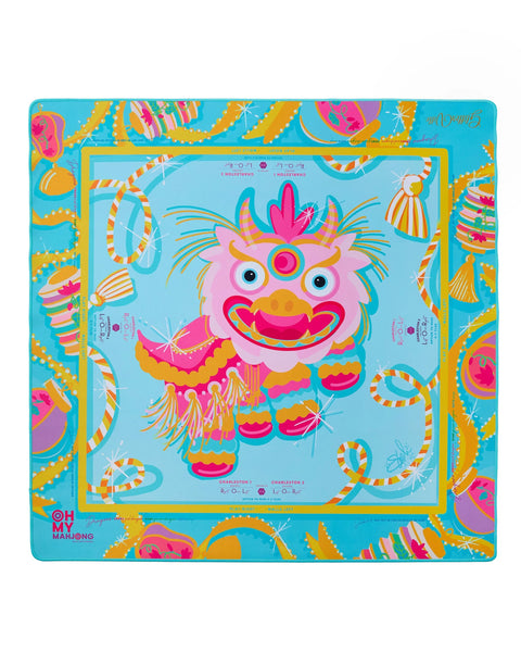Oh My Mahjong GLITTERVILLE Mat ~ Limited Edition PINK DRAGON