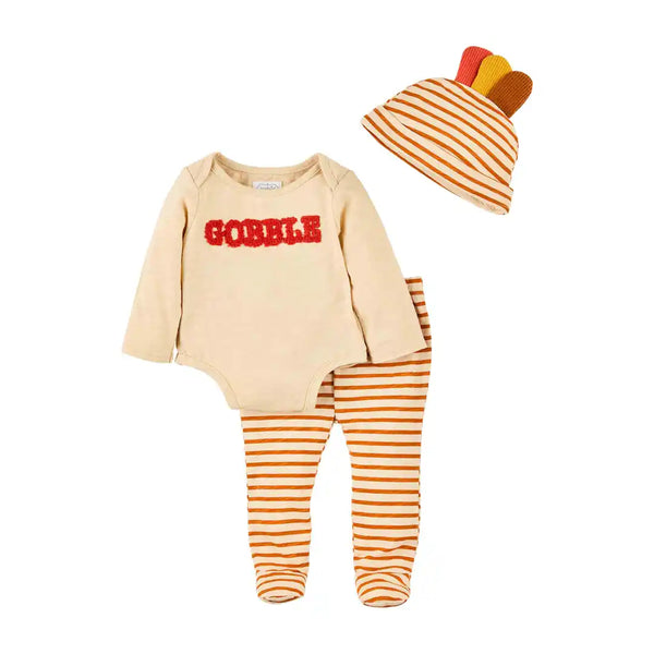 Mud Pie Gobble Baby Outfit Set