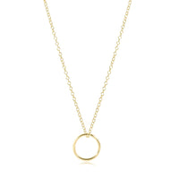 E Newton 16" Gold Halo Charm Necklace