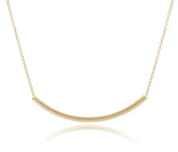 E Newton 16" Gold Bliss Bar Necklace