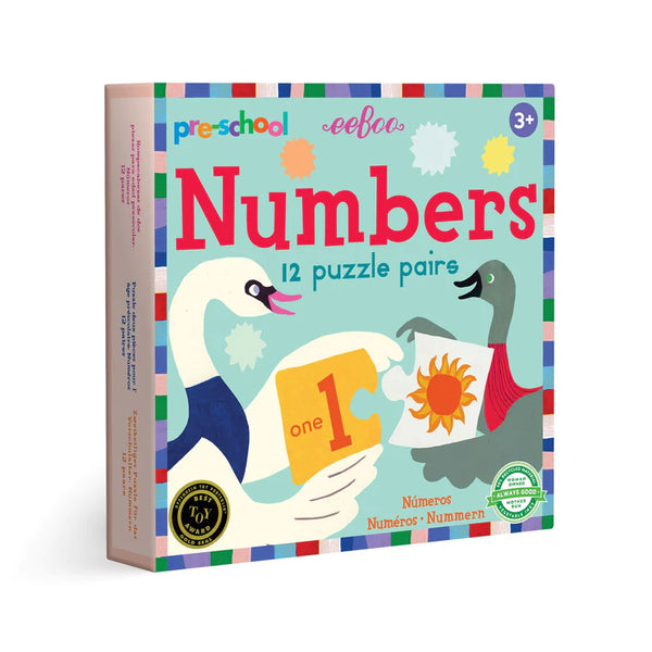 Eeboo Pre-School Numbers Puzzle Pairs