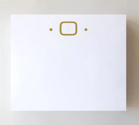 Black Ink Luxe Notepad - Gold Initials
