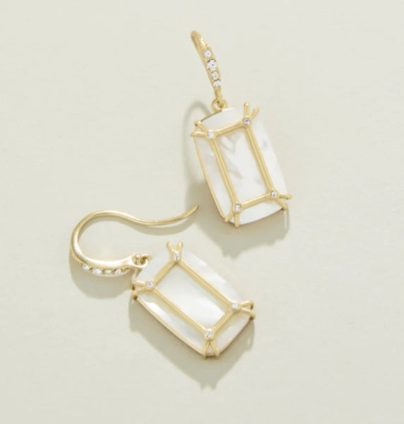 Spartina 449 Window Earrings - Mother Of Pearl