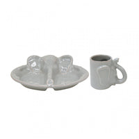 Casafina Infant Plate & Cup Set BLUE ELEPHANT