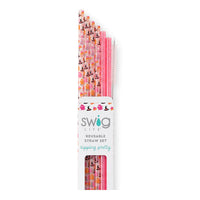 Swig Reusable Halloween Straw Set - Hey Boo