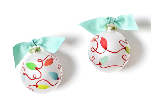 Coton Colors Glass Ball Ornament TWINKLE LIGHTS ~ SALE!