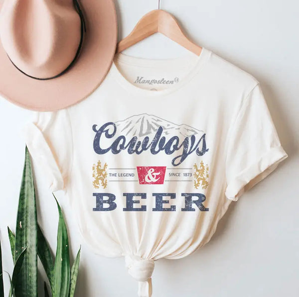 Graphic Tee COWBOYS AND BEER