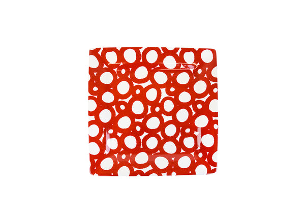 Wheel Square Platter - Red RETIRED