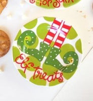 Coton Colors RETIRED Plate ELF TREATS North Pole