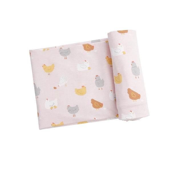 ANGEL DEAR Swaddle PINK CHICKENS