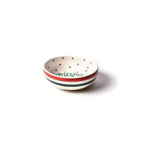 Coton Colors RETIRED  Dipping Bowl MERRY CHRISTMAS