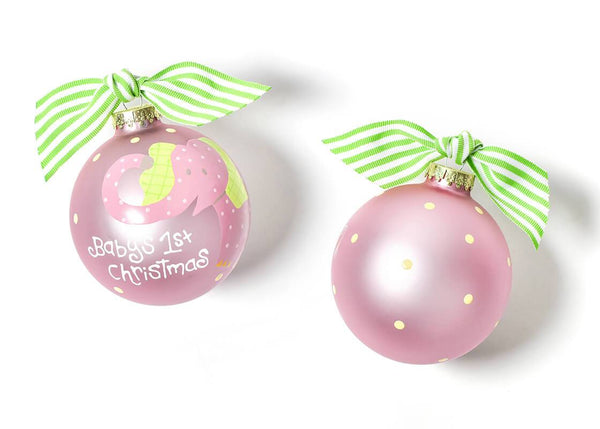 Coton Colors Glass Ball Ornament ELEPHANT ~ SALE!