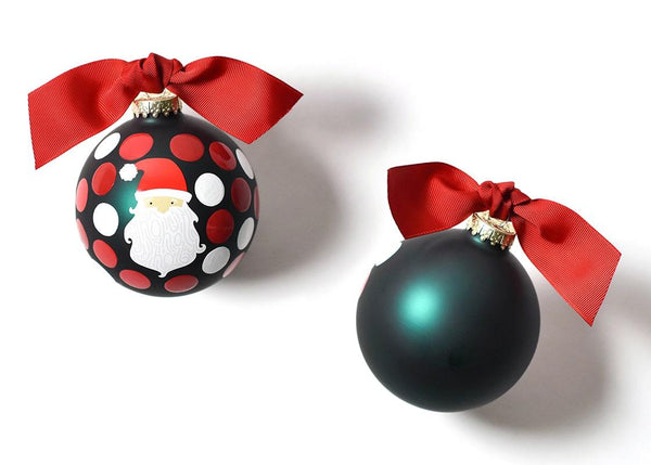Coton Colors Glass Ball Ornament HO HO SANTA ~ SALE!