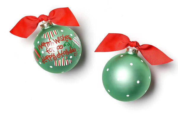 Coton Colors Warm Wishes Glass Ornament - SALE