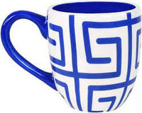 Coton Colors RETIRED Mugs FRET INDIGO Set/2