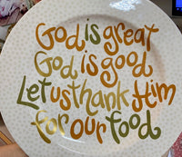 God is Great Platter Browns/Neutrals