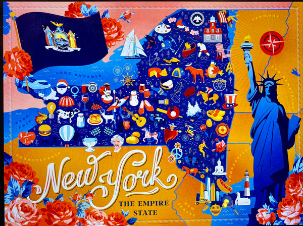 True South Puzzle NEW YORK State Map