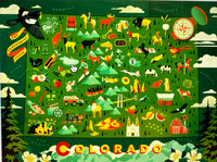 True South Puzzle COLORADO State Map