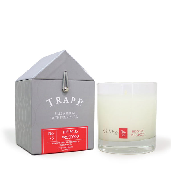 Trapp 7 oz. Large Poured Candle - No. 75 HIBISCUS PROSECCO