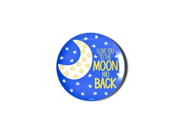 Coton Colors Melamine Dinner Plate LOVE YOU TO THE MOON