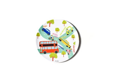 Coton Colors Melamine Dinner Plate AROUND THE WORLD CARS