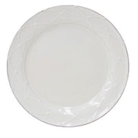 Meridian - Rnd. Salad Plate, Decor., Cream - Genevieve Bond Gifts