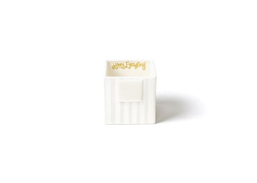 Coton Colors - Mini Nesting Cube - White Stripe Small