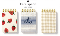 Kate Spade RETIRED Spiral Notepad Set/3 STRAWBERRIES