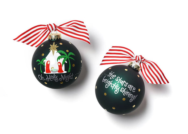 Coton Colors Oh Holy Night Glass Ornament - SALE