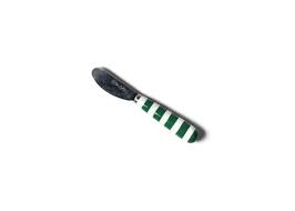 Stripe Appetizer Spreader-Emerald