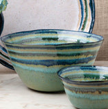 SAUSALITO Green RETIRED Serving Bowl