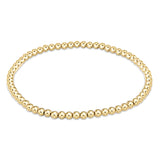 E. Newton Classic Gold Bead Bracelet - Pick Your Size Beads