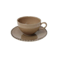Costa Nova Tea Cup Saucer Set PEARL ~ SALE!