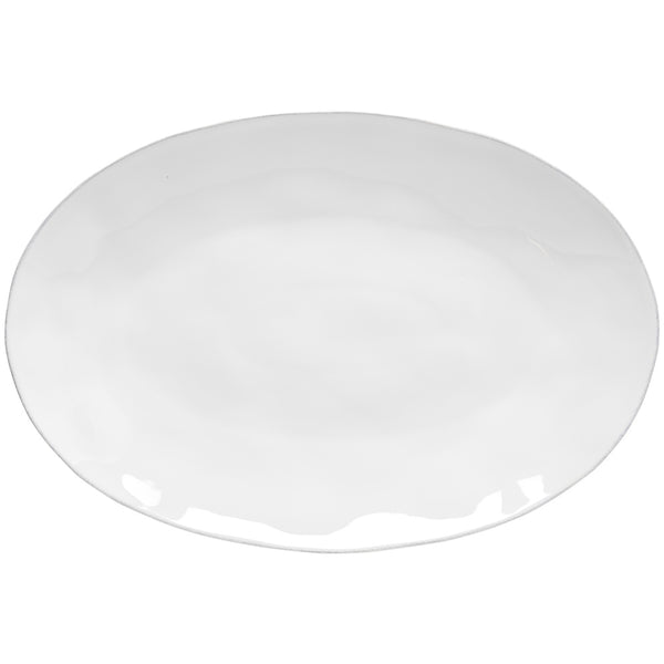 Costa Nova 16" Oval Platter LIVIA COLLECTION White