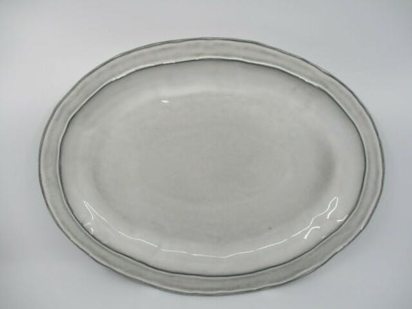 Casafina RETIRED Oval Platter WICKER PARK WHITE ~ SALE!