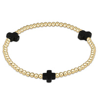 E Newton Extends 3mm Signature Cross Bracelet